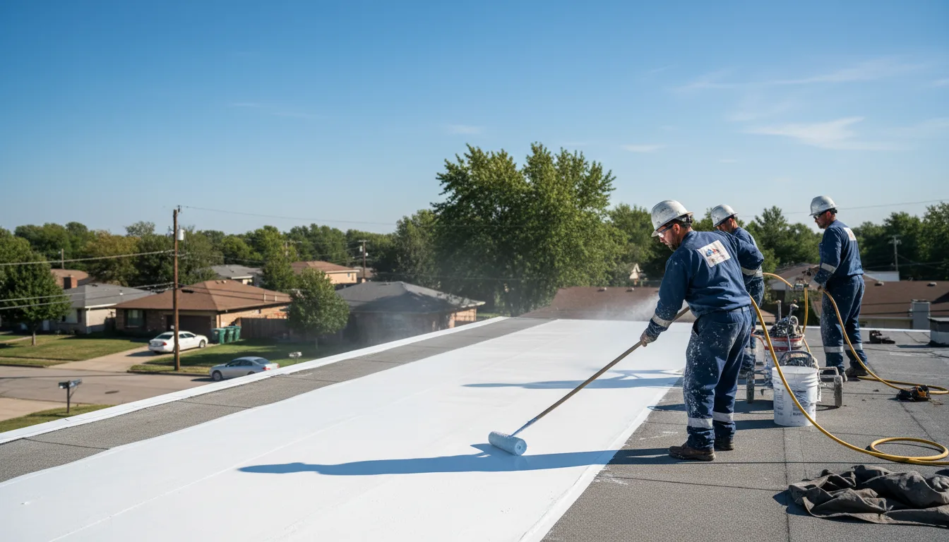 Commercial roof coating in Blue Jay, CA near me